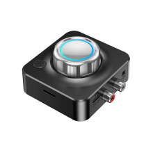 Récepteur audio sans fil 5.0 à double canal avec interface pour connexion d'un téléphone de voiture à un ancien haut-parleur