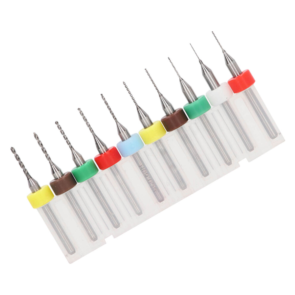 10 Pcs 1/8in Shank Tungsten Steel Drill Set