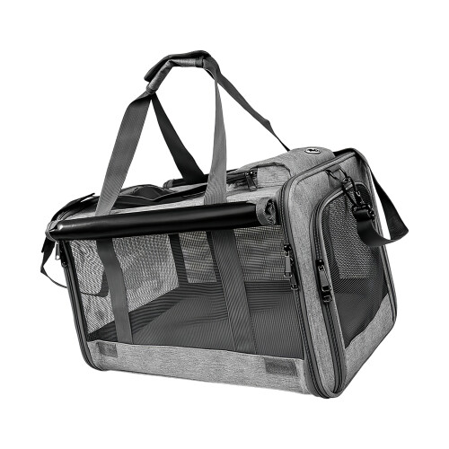Elegant kittycat shipper Featuring Ventilation System For-Gray