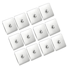 12Pcs Universal Surfaces Mount Hook Metal Construction Weight