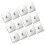 12Pcs Universal Surfaces Mount Hook Metal Construction Weight 1
