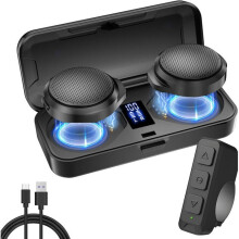 Bluetooth-moottoripyöräkuulokkeet kypärään, langattomat handsfree-kuulokkeet latauskotelolla hiihtoon ja kiipeilyyn