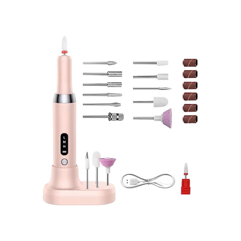 Professional Cordless Electric Nail File Kit for Gel and Acrylic Nails Manicure Set
