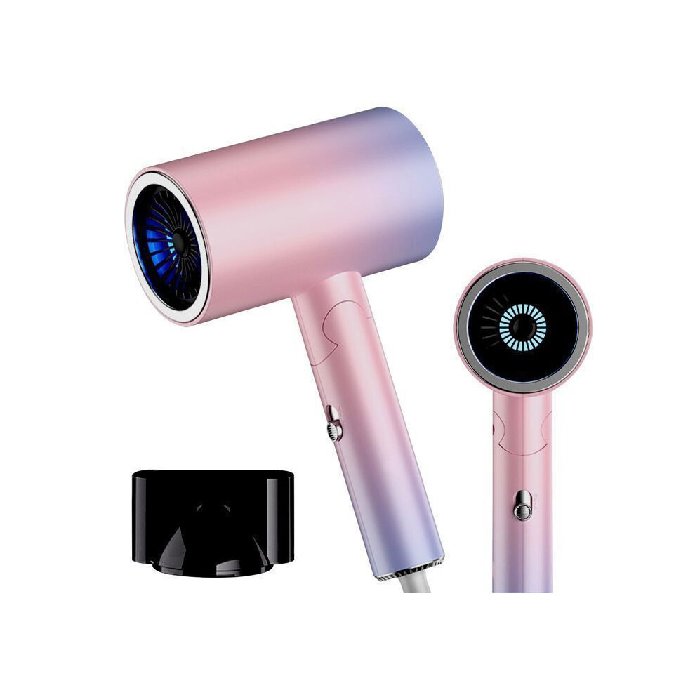 Professional Ionic Hair Dryer Foldable 1900W, 3 Speeds, Fast Drying, 357g Lightweight Portable, 26m/s Airflow, 36dB Quiet