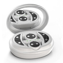 Anti-Aging Face and Eye Mask with Red Light EMS, 6 Gel Pads Included, Reduces Wrinkles and Milia
