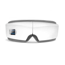 Smart Eye Massager with 4D Airbag, Heat Compression and Vibration Massage, White, Unisex for Relaxation