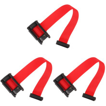 3Pcs Red Caution Belt Retractable Safety Barrier Plastic Cloth Design