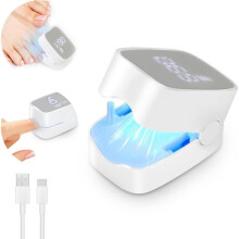 Ongelverzorgingsapparaat met licht, oplaadbaar apparaat met timer voor beschadigde nagels, reiniging en herstel