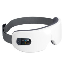 Bluetooth Eye Massager, Heat 40-45C, Vibration and Relaxing Music, Foldable, Relieves Eye Fatigue and Dark Circles