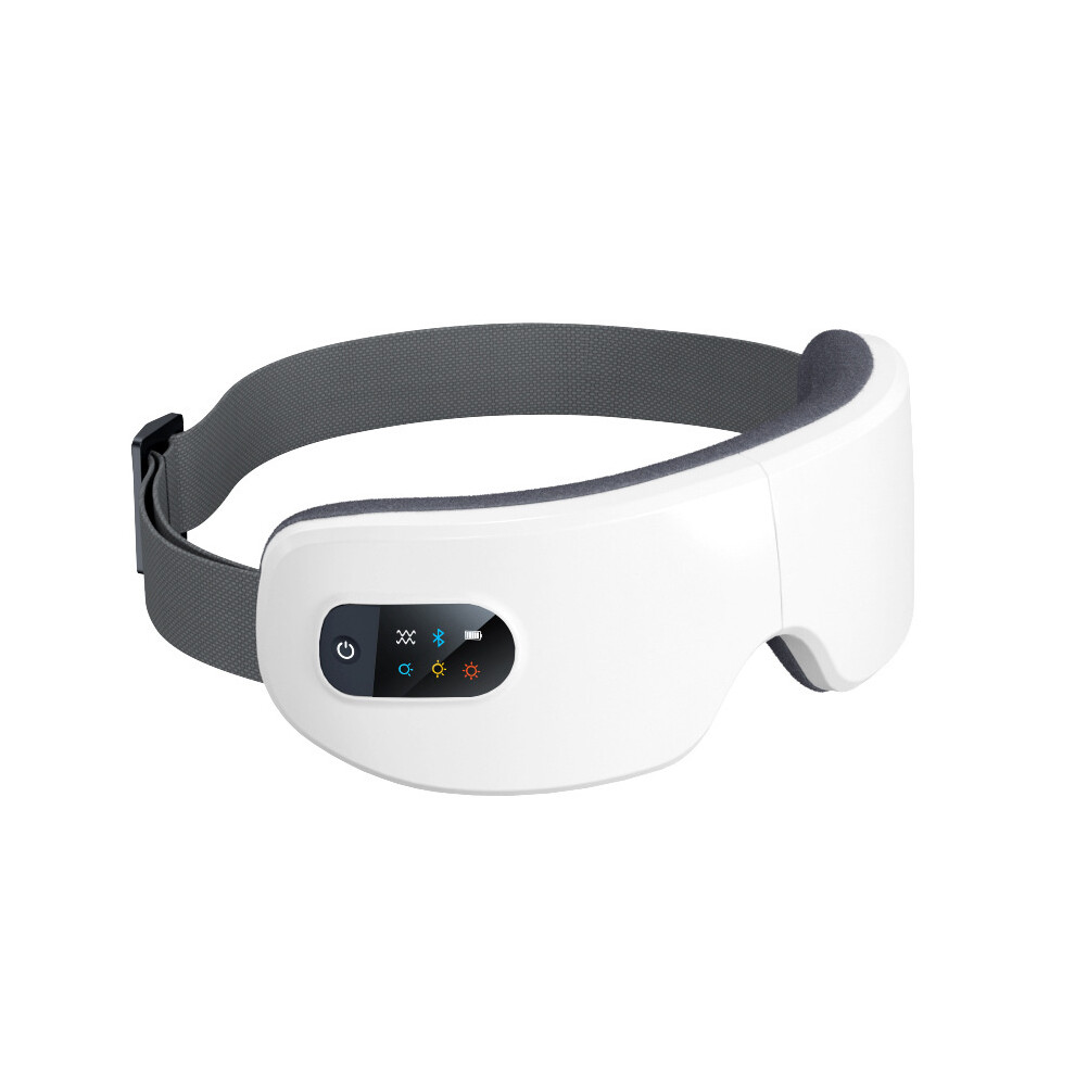 Dark Bluetooth Eye Massager, Heat 40-45C, Vibration And Relaxing Music, Foldable, Relieves Eye Fatigue And Circles