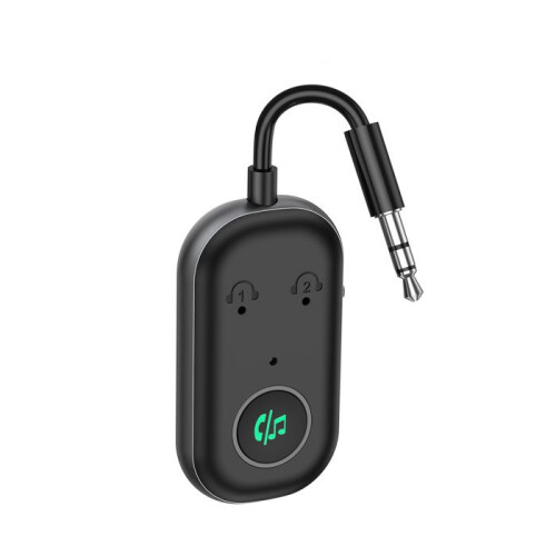 Trasmettitore e ricevitore Bluetooth 5.3 con doppia connessione jack da 3,5 mm per audio wireless stabile e facile da usare