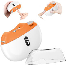 Elektrische nagelknipper 3-in-1 automatische nagelvijl met ledverlichting, 3 snelheden, voor handen en voeten