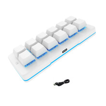 Mini claviers personnalisables à 12 touches avec-Blanc