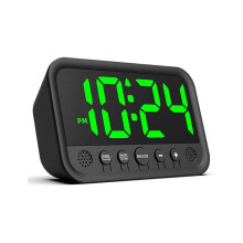 Digitaler Wecker mit großem LED-Display, lauter Alarm für Tiefschläfer, elektrische Tischuhr mit Temperaturanzeige und Schlummerfunktion