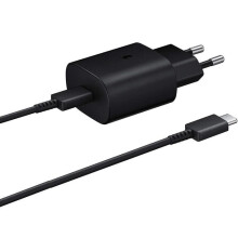 Snellader 25 W USB-C compatibel met S22 S21 S20, met zwarte USB-C-kabel en USB-C-adapter voor snel opladen