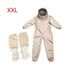 Traje de apicultura talla XXL, ropa de protección integral para el cuerpo, guantes para principiantes