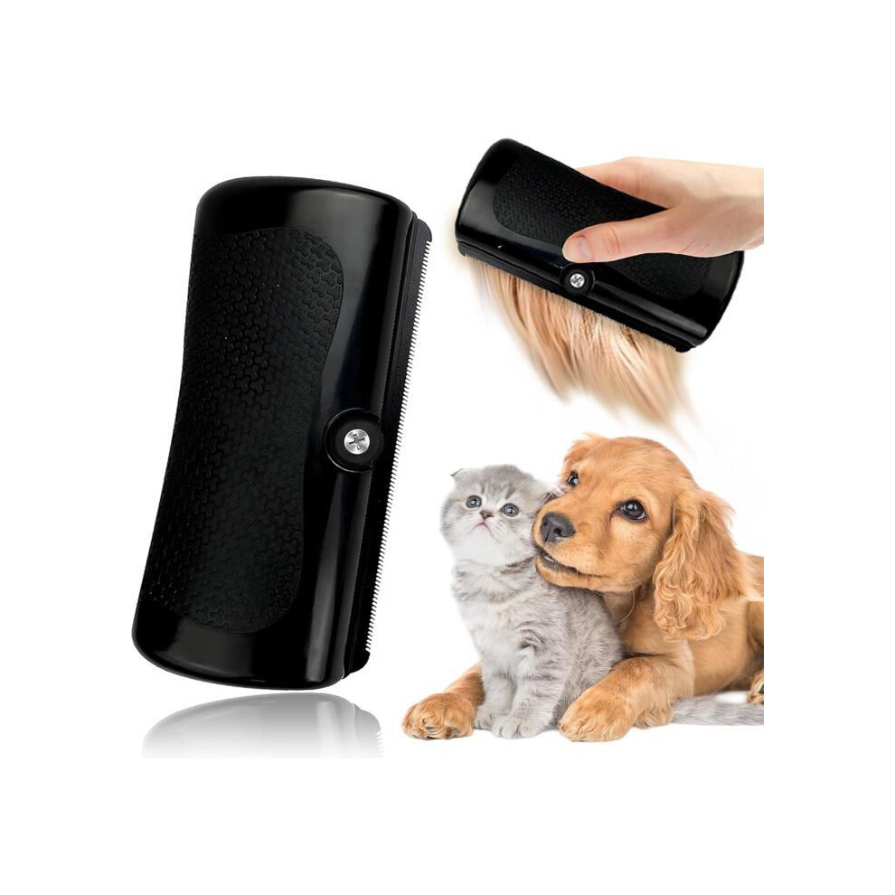 Pet Grooming Brush Double Sided Dematting Comb Ergonomic Handle Easy Clean for Dogs and Cats