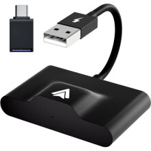 Draadloze Android Auto-adapter, lage stroomverbruik, OTA-upgrade, zwart, voor auto, compact en eenvoudig te installeren