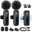 Microfono lavalier wireless 2 pezzi con riduzione del rumore, abbinamento automatico, funzione mute e riverbero 1
