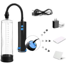 Bomba de vacío eléctrica para entrenamiento masculino, potente succión con pantalla de 8 pulgadas para relajación corporal