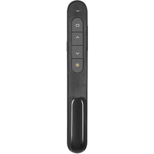 Wireless USB 2.4G Laser Pointer Remote Control for Presentations, Black, Portable and Easy to Use