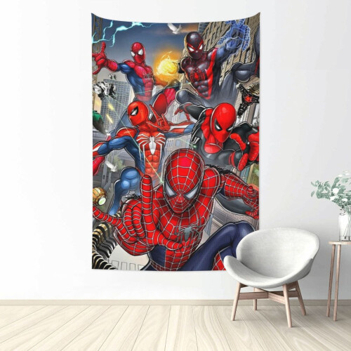 Αφίσα Anime με θέμα το Spider-Verse για διακόσμηση τοίχου και υπνοδωματίου για έφηβους