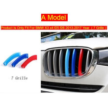 Décoration de véhicule, couvre-calandre rayé pour BMW X3 X4 F25 F26 G01 G02, accessoires de protection automobile