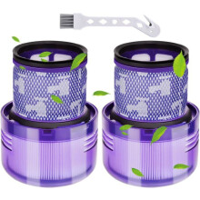 Vaihtosuodatin Dyson V11 V15 Outsize ja SV16 Outsize -malleihin, 2 kpl ja harja, pölynpoistoon sopiva kotitalouskäyttöön
