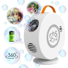Automatische Seifenblasenmaschine Wiederaufladbar Drehbar 90-360, 500 ml Seifenblasengebläse für Kinder】