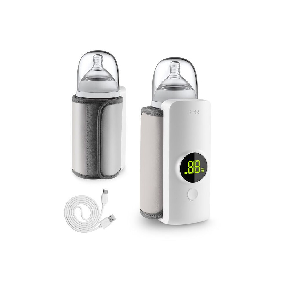 Portable Electric Baby Bottle Warmer 6000mAh, 48-Hour Insulation, Travel Bottle Warmer for Baby