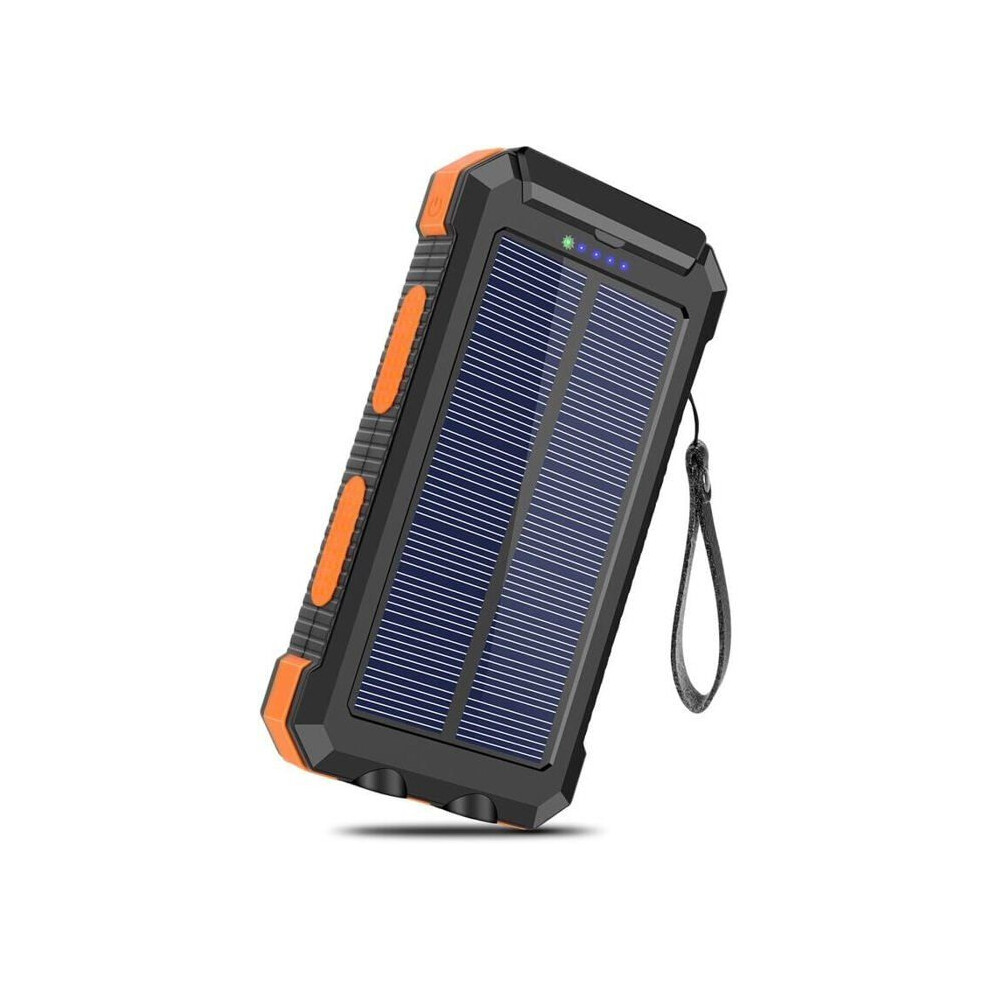 20000Mah Solar Power Bank With 2 Usb Ports, Portable Fast Charging External Battery For Smartphones And Tablets, Large Capacity 6083684376382