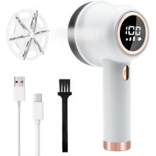 Lint Remover for Clothes, 3 Speeds, 6-Blade LED Fabric Shaver for Sofas, Blankets and Curtains