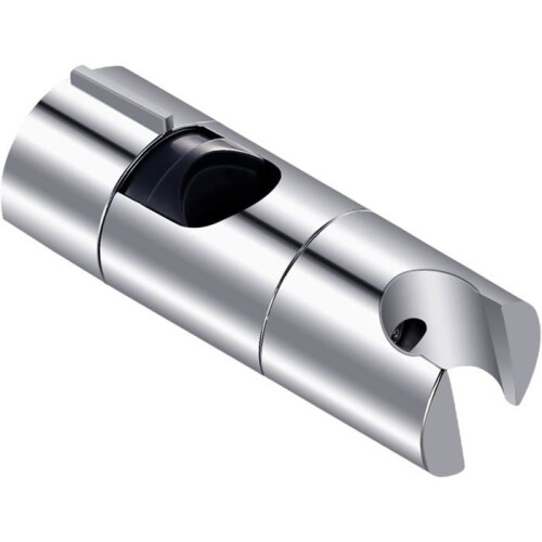 Adjustable Shower Head Holder, 18-25 mm Diameter, Chrome Finish and ABS Bracket for Shower Rail