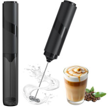 Montalatte elettrico con coperchio, motore potente per caffè, latte macchiato, cappuccino e cioccolata calda