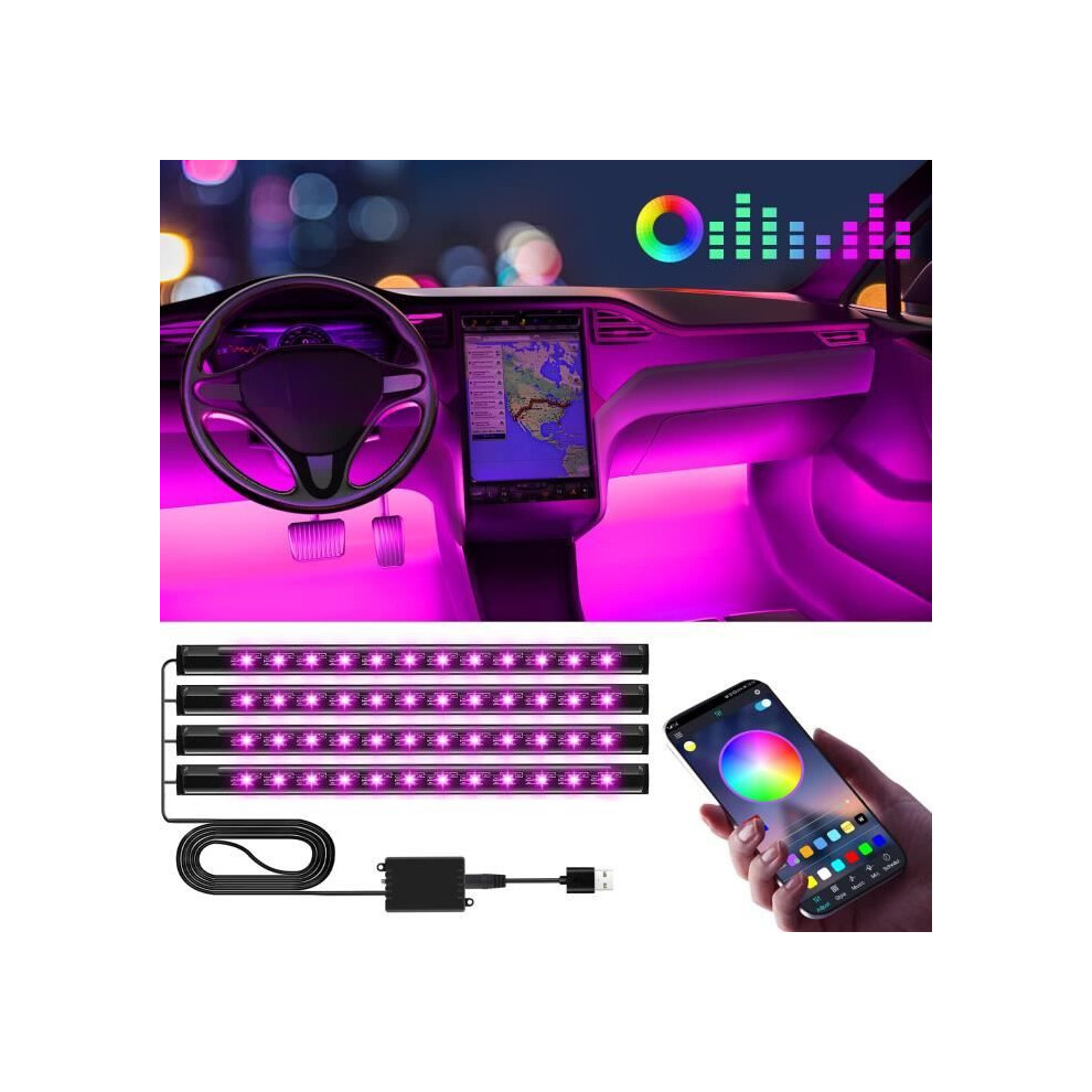 Car Interior Led Interior Car Accessory With App Control, Ambient Ing For Vehicle Cabin Light 6083684376146