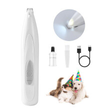 LED-Haarschneider für Hundepfoten, kabelloser elektrischer Haustiertrimmer mit Aufladung, leise und präzise für Fellpflege und Rasur