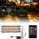 LED Car Interior Lights, 4-Piece 48 LED Multicolor Under Dashboard Ambient Lighting Kit 1