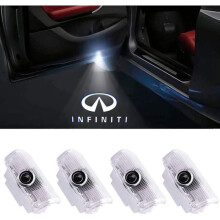 4 LED Türprojektoren für Autos, Ghost-Licht für Infiniti GMQ FX EX QX Serie, dekorative Einstiegsbeleuchtung, Weißes Licht, einfache Montage