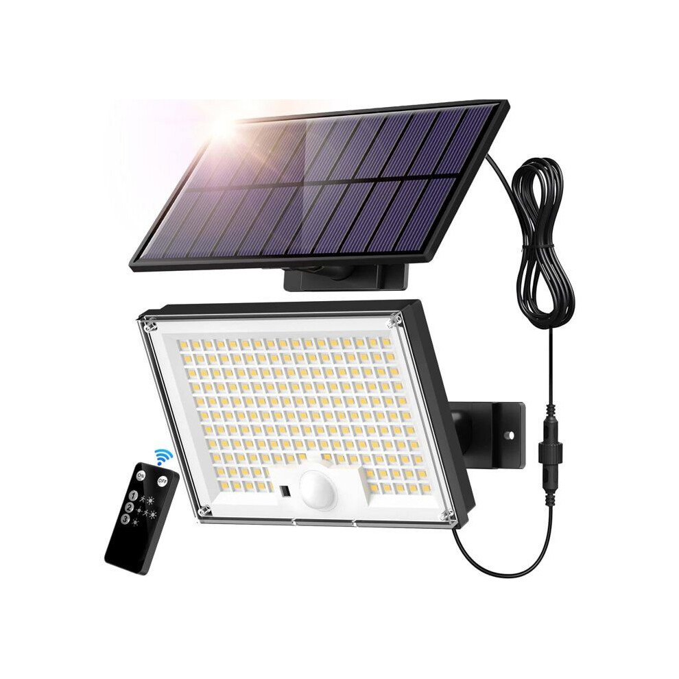 Outdoor Solar 172 Led With Motion Sensor, 3 Ing Modes, Ip65 Waterproof Cool Light/White 6083684376344