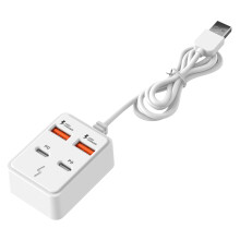 Tragbarer USB-Ladeadapter mit-4 Ausgangsanschlüsse