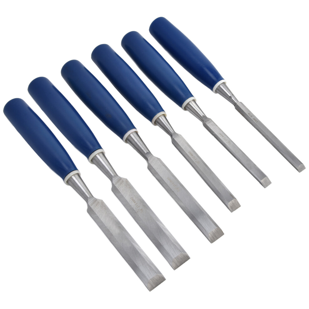 Steel Wood Chisel Set 6Pc Impact Resistant 7790334075630