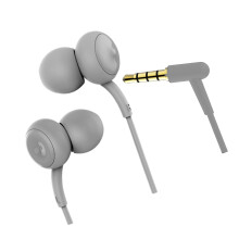 Kabelgebundener In-Ear-Kopfhörer mit Mikrofon,-grau