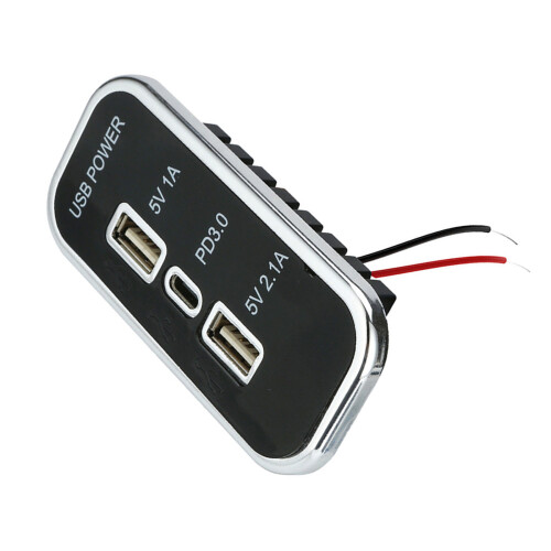 35,5 W Auto-Ladepanel, doppelte USB-Ladeadapter, 12 V/24 V