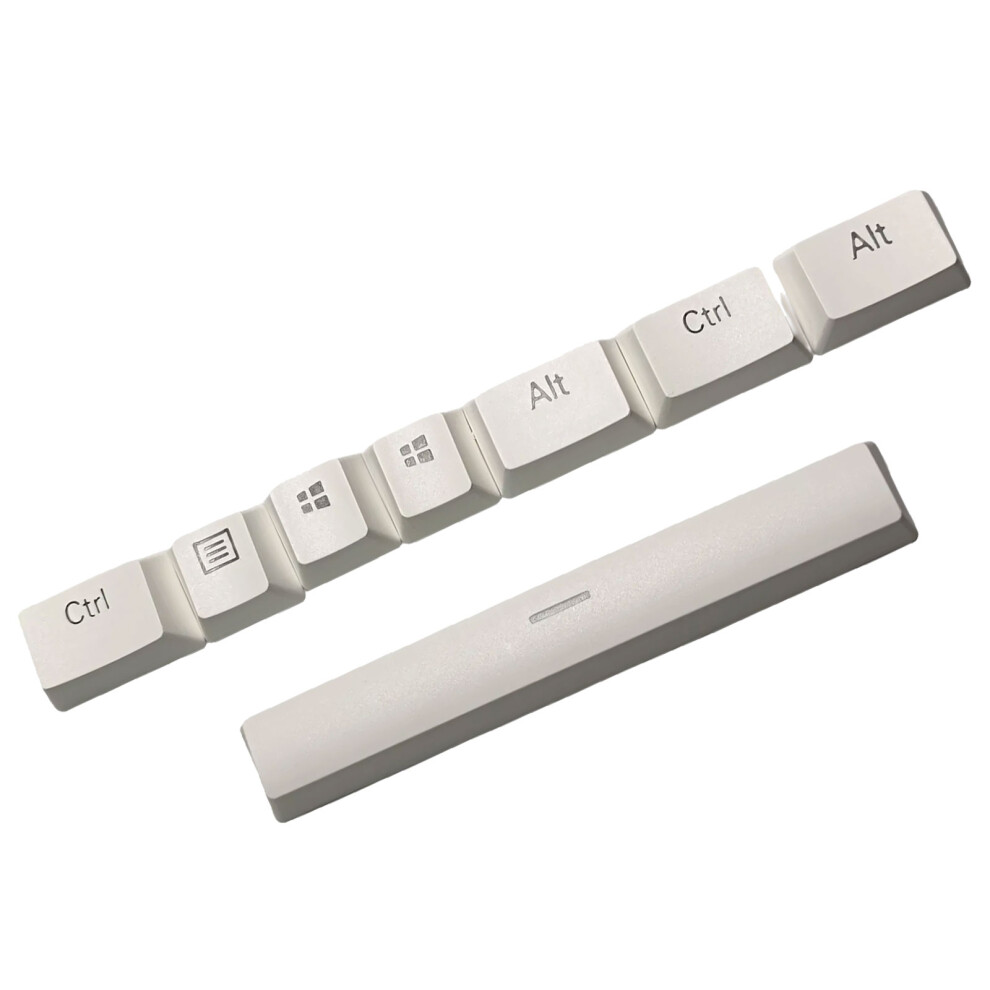 Abs Backlit Mechanical Keyboard 6.0U Spacebar Keycap For- White 7627001528918