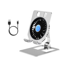Ergonomischer Gerätekühlständer mit 3200-RPM-Lüfter und-Schwarz
