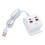 Répartiteur USB avec 2 connecteurs USB et 2 connecteurs de-Blanc 1