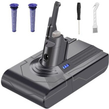 Batéria SWAREY kompatibilná s Dyson V8Series 4800mAh 21,6V Li-ion s 2 filtrami a 1 kefou a skrutkovačom