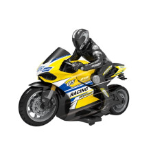 Black Friday Tilbud 2.4G1/10 Højhastigheds Off-Road RC Stunt Motorcykel Drift Racing Motorcykel til Børn 5-12 år Gul kompatibel med reservedele