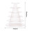 Ronde taartstandaard van plastic, 6 lagen 6