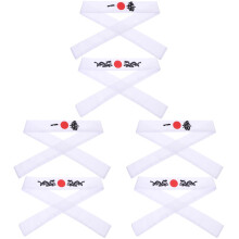 6PiÚces Bandeaux Japonais Blancs, Idéaux Pour Sport Et Travail